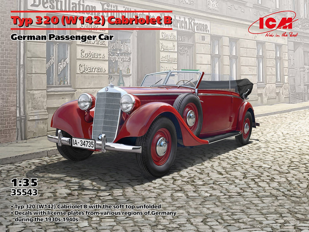 ICM 1/35 WW2 German Typ 320 (W142) Cabriolet B, German Passenger Car