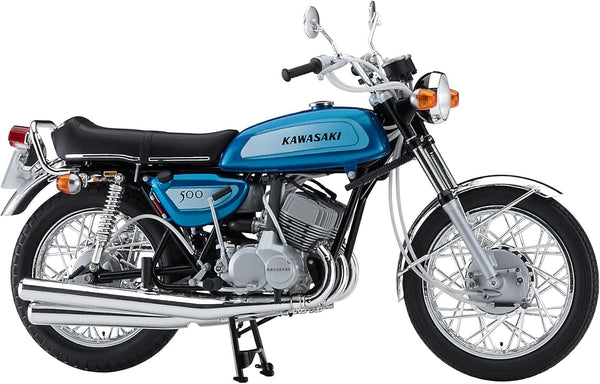 Hasegawa 1/12 1991 Kawasaki 500-SS/Mach III (H1A) Blue Model Kit