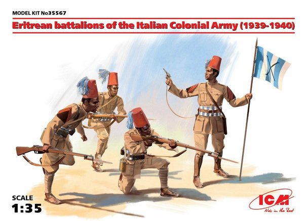 ICM 1/35 WW2 Eritrean battalions of the Italian Colonial Army (1939-1940) (4 figures)