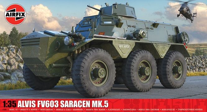 Airfix 1:35 Scale British army Alvis Saracen Mk.5 Armoured Personnel Carrier