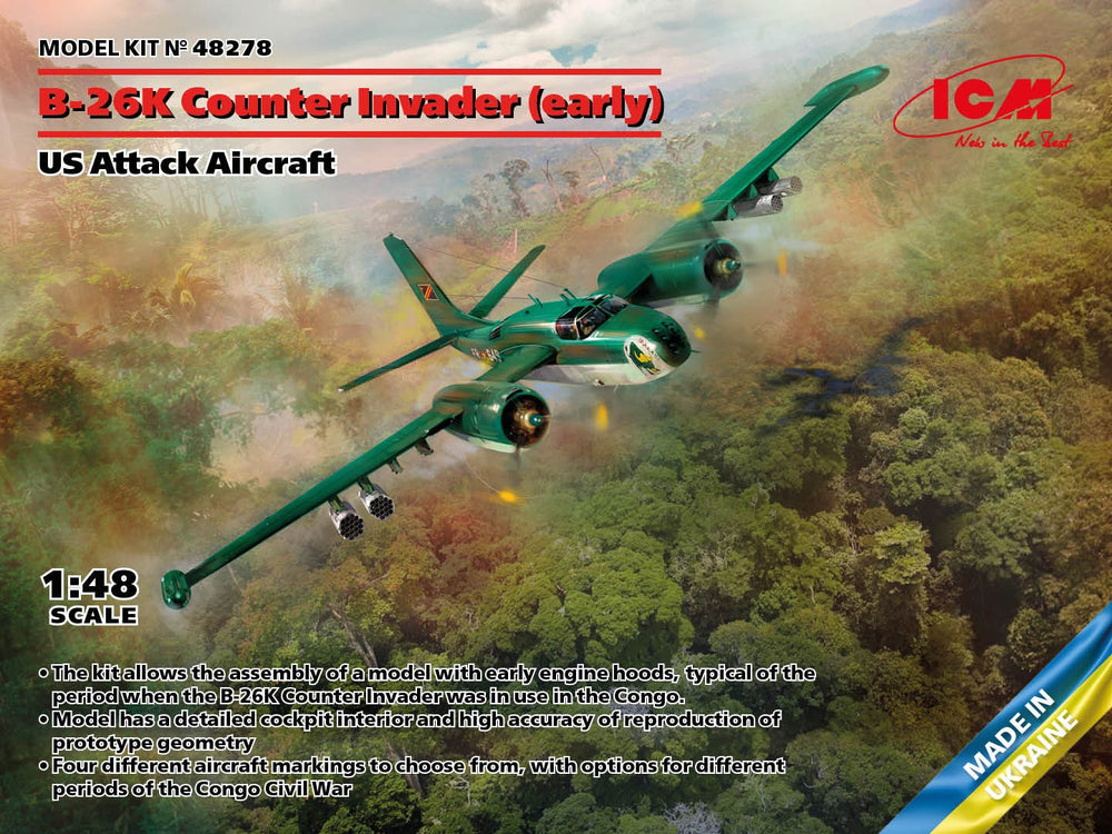 ICM 1/48 B-26K Counter Invader (Early), U.S. Attack Aircraft