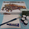 FoG GIFT SET Tamiya 1/35 scale WW2 German Hanomag Sd.Kfz. 251/1 Military model Starter kit with Diorama base, paints, brush, glue and more