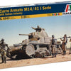 ITALERI 1/35 scale WW2 Italian M14/41 I SERIE tank model kit