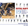 ARTESANIA 1/84 ROYAL NAVY OFFICERS - Set of 19 die cast figurines