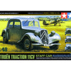 Tamiya 1/48 scale WW2 German staff car Citroen Traction IICV model kit