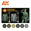 AK Interactive GEN 3 - GERMAN FIELD GREY UNIFORMS 3G PAINT SET