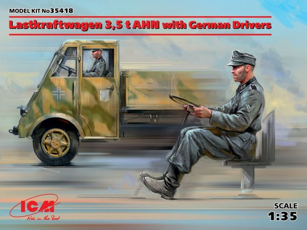 ICM 1/35 WW2 Lastkraftwagen 3,5 t AHN with German Drivers