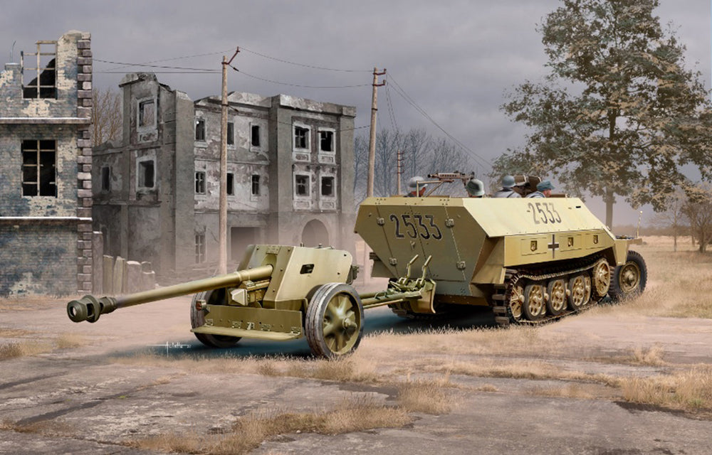 DRAGON 1/35 WW2 German Sd.Kfz.251/1 Ausf.D mit 7.5cm PaK 40 (2 in 1)