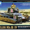Tamiya 1/48 scale WW2 British Matilda MKIII/IV British Infantry Tank model kit