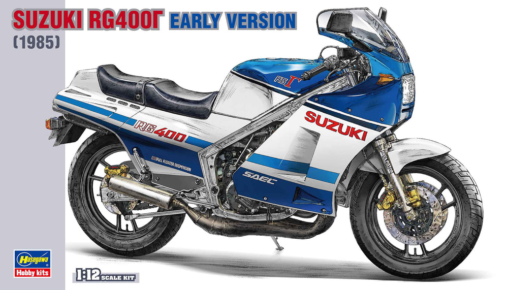 Hasegawa 1:12 Suzuki RG400 Early Version motorbike model kit