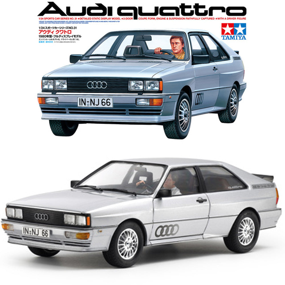 Tamiya 1/24 scale Audi quattro car model kit