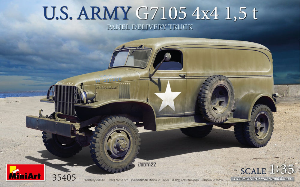 Miniart 1/35 WW2 US ARMY G7105 4x4 1.5T PANEL DELIVERY TRUCK