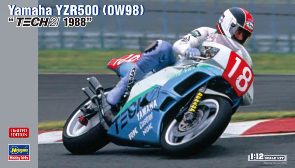 Hasegawa 1:12 1988 Yamaha YZR500 Tech 21 Kit