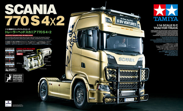 Tamiya Scania 770 S 4x2 1/14 scale R/C model assembly kit