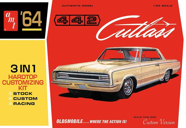 AMT 1:25 1964 Olds Cutlass 442 Hardtop plastic assembly model car kit