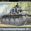 Tamiya 1/48 scale WW2 German Panzer 38(t) Ausf E/F tank model kit