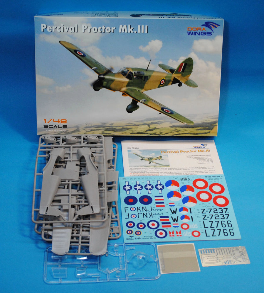 Dora Wings 1/48 Scale DORDW48006 Percival Proctor Mk.III, 1/48