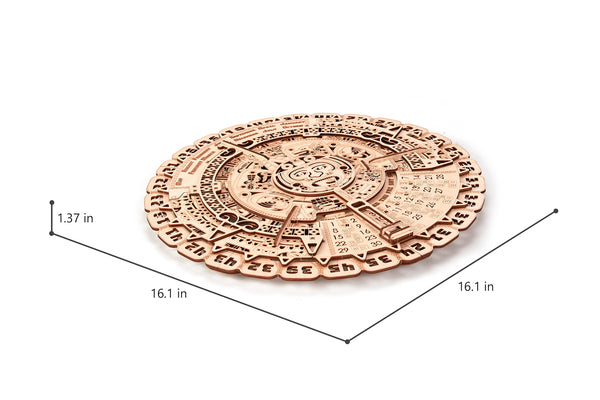 Wood Trick 3D wooden model kit Mayan Calendar