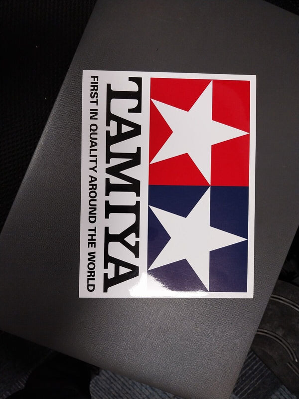 Tamiya 66747 Official Clear Coated Logo Sticker/Decal (Large, 200mm x 152mm)