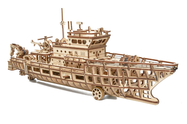 Wood Trick 3D wooden model kit Ocean explorer yacht