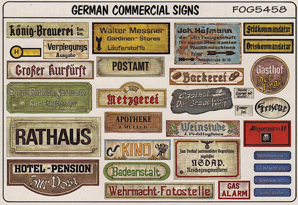 FoG Models 1/35 WW2 German Commercial signs