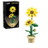 CADA CREATIVE Sunflower Building Block Planter - 187 pcs