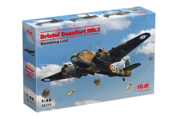 ICM 48314 Bristol Beaufort MkI 'Bombing Raid' 1:48 Model Kit