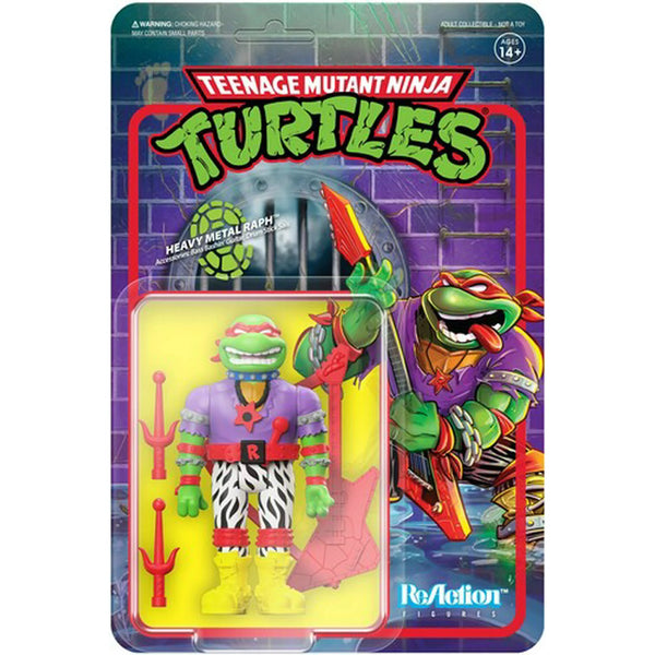 Super7 Teenage Mutant Ninja Turtles Heavy Metal Raph ReAction Figure