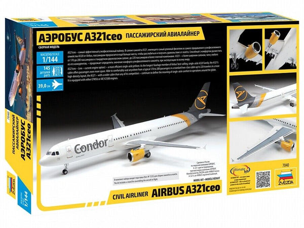 Zvezda 1:144 Civil airliner AIRBUS A321ceo