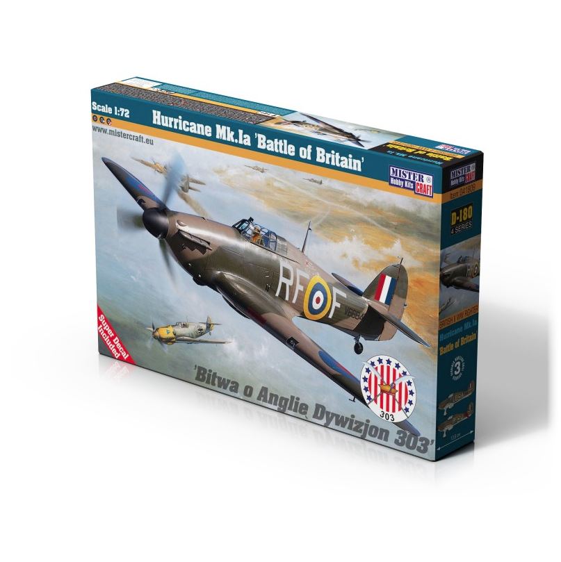 MisterCraft 1:72 WW2 British RAF Hurricane Mk.1a Battle of Britain