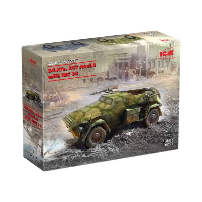 ICM 1/35 WW2 German Sd.Kfz. 247 Ausf.B with MG 34 machine gun