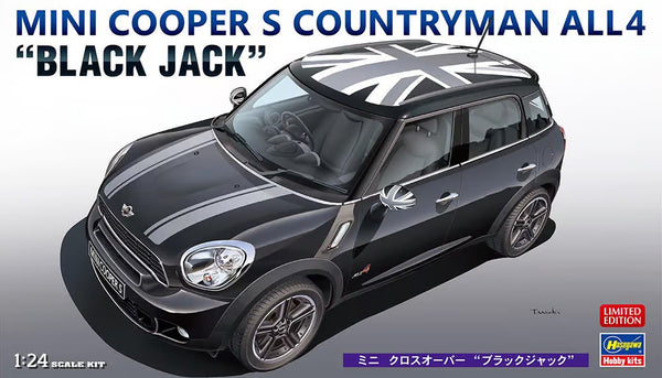 Hasegawa 1:24 Mini Cooper S Countryman All4 Black Jack Kit