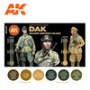 AK Interactive GEN 3 - DAK SOLDIER UNIFORM COLORS 3G PAINT SET