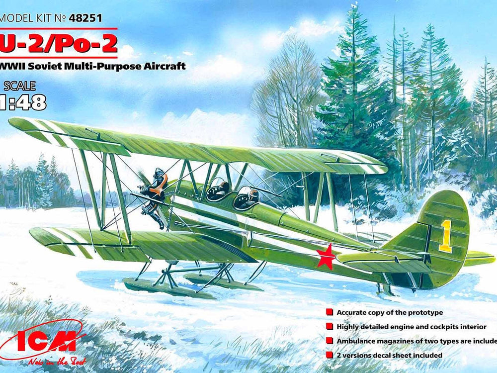 ICM 1/48 U-2/Po-2, WWII Soviet Multi-Purpose Aircraft