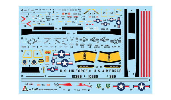 Italeri 1/72 scale HH-53C Super Jolly Green Giant Aircraft model kit