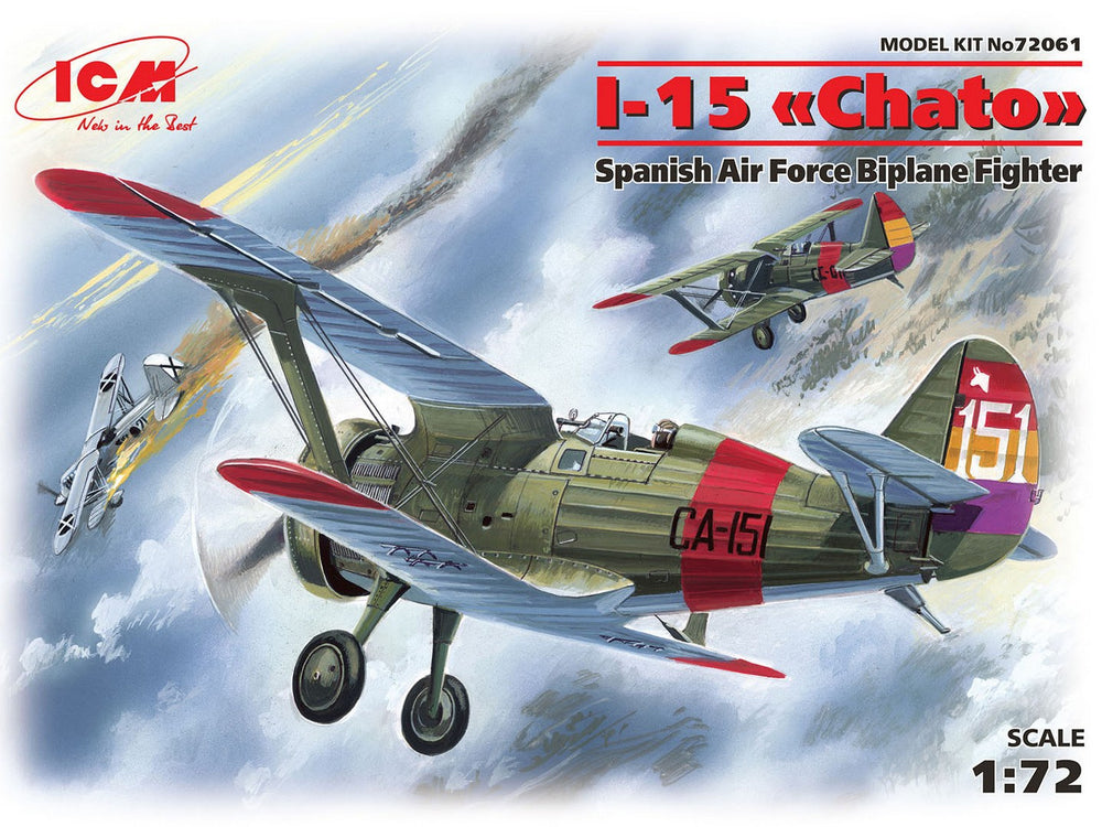 ICM 1/72 scale I-15 "Chato", Spanish Air Force Biplane Fighter