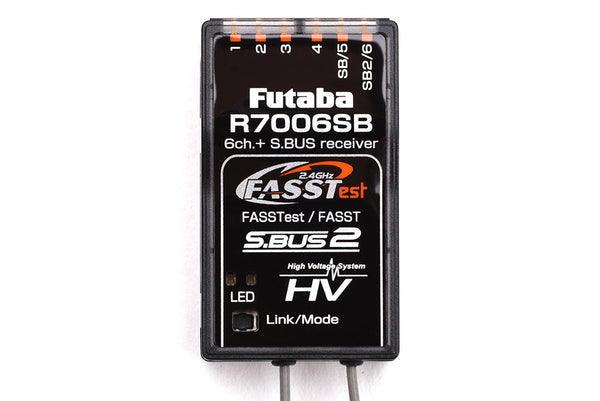 Futaba R7006SB Receiver - 6/18ch 2.4GHz FASST/FASSTest