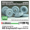 DEF Models 1/16 WW2 US M8 Greyhound Sagged Wheel set (for AHHQ 1/16)