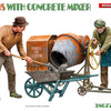 Miniart 1/35 WW2 era WORKERS WITH CONCRETE MIXER