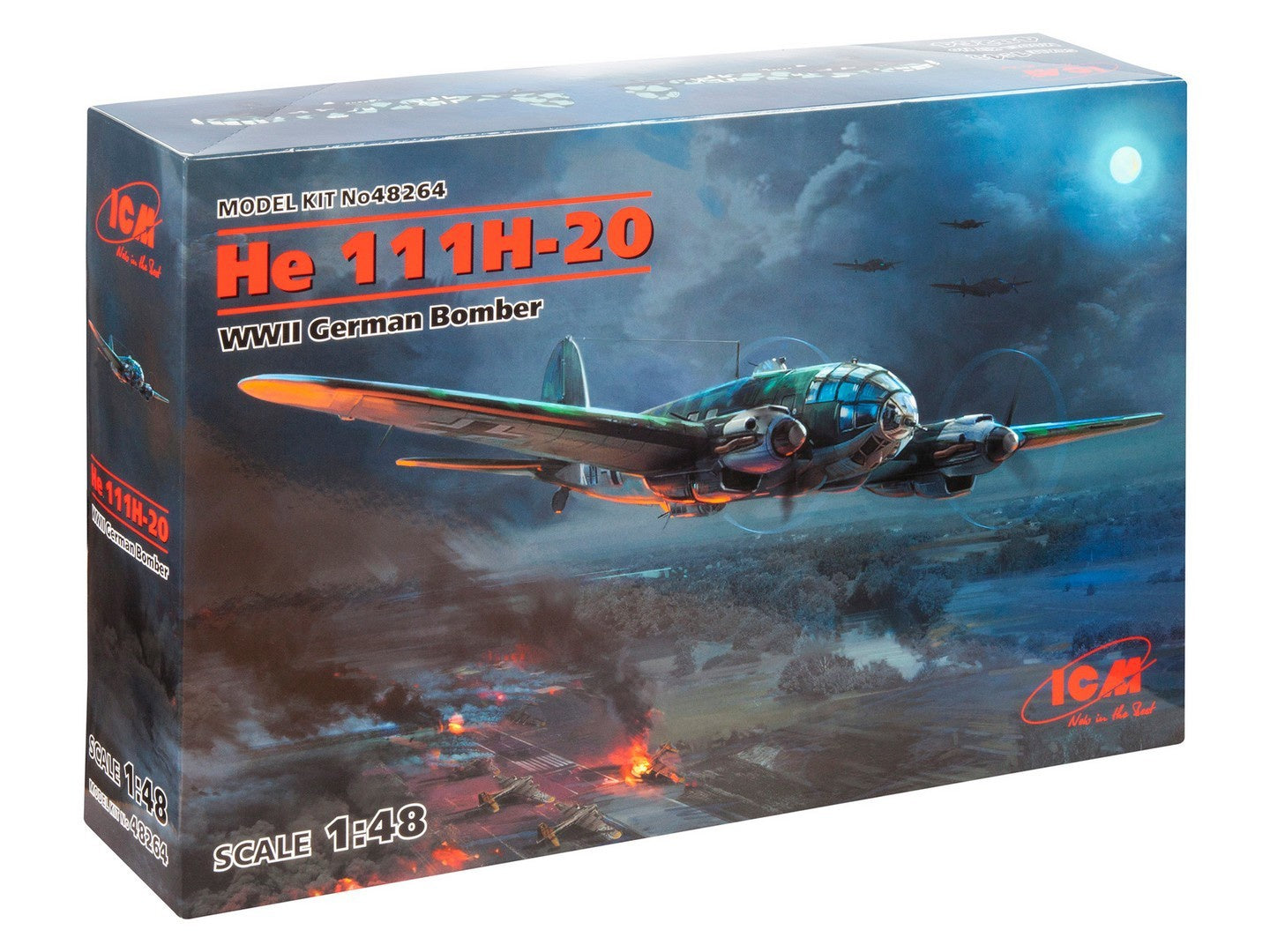 ICM 48261 He 111H-3, maquette de bombardier allemand de la Seconde Guerre mondiale, boutique ICM 48261 He 111H-3, maquette de bombardier allemand de la Seconde Guerre mondiale, boutique