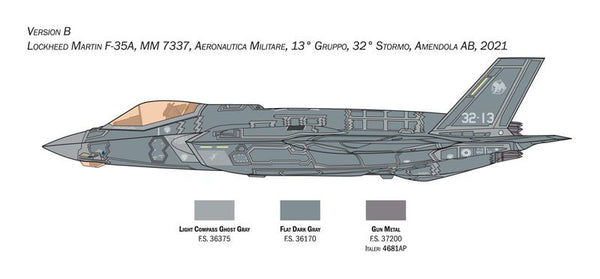 Italeri 1/72 Lockheed-Martin F-35A Lightning (Beast Mode) fighter aircraft model kit