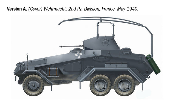 ITALERI 1/72 Scale WW2 German Sd.Kfz. 232. 6 Rad model kit