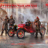 ICM 1/35 Model T 1914 Fire Truck with 4 Crew Figures, Boy & Cat