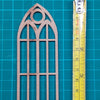 1/35 scale laser cut wooden Large Church windows (2 pcs)