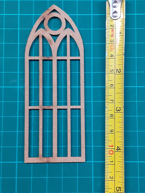 1/35 scale laser cut wooden Large Church windows (2 pcs)