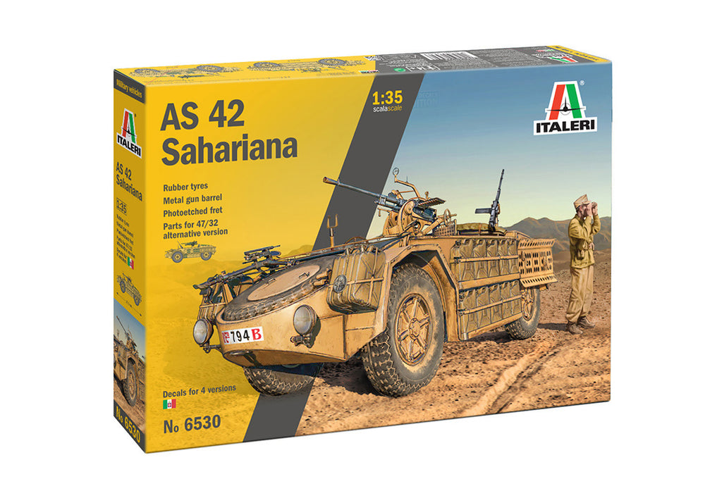Italeri 1/35 WW2 Italian AS.42 SAHARIANA tank model kit