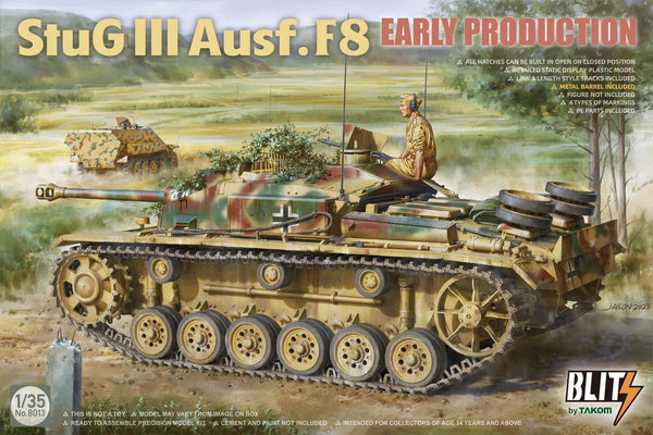 TAKOM 1/35 WW2 German StuG III Ausf. F8 Early Production