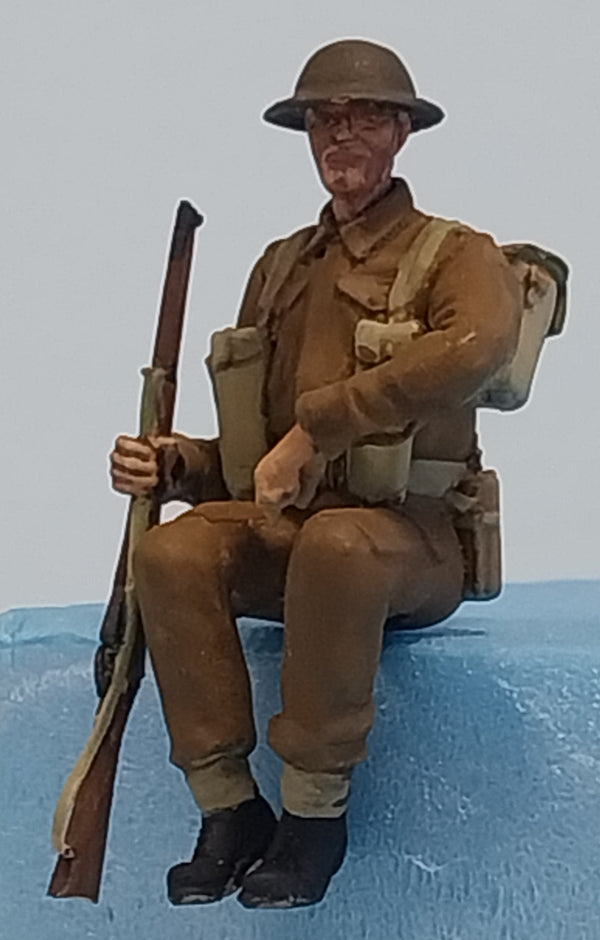 Homefront 1/35 scale WW2 British Infantry sitting #1