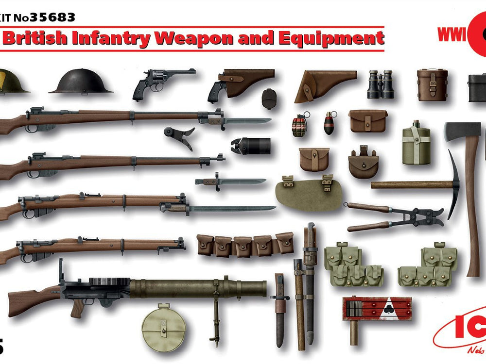 ICM 1/35 WW1 British Infantry Weapon and Equipment