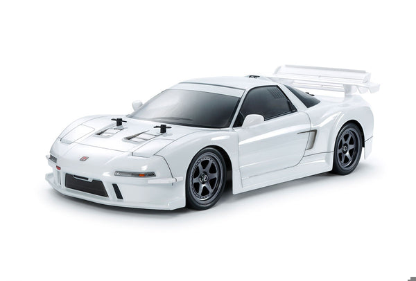 TAMIYA 1/10 scale R/C model assembly kit 1998 NSX Racing White painted body TT-02